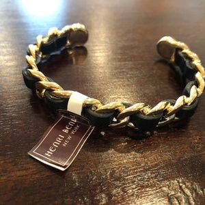 Henri Bendel woven cuff bracelet (new in box)